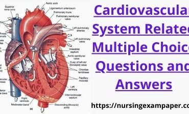 Cardiovascular System Related Multiple Choice Questions and Answers