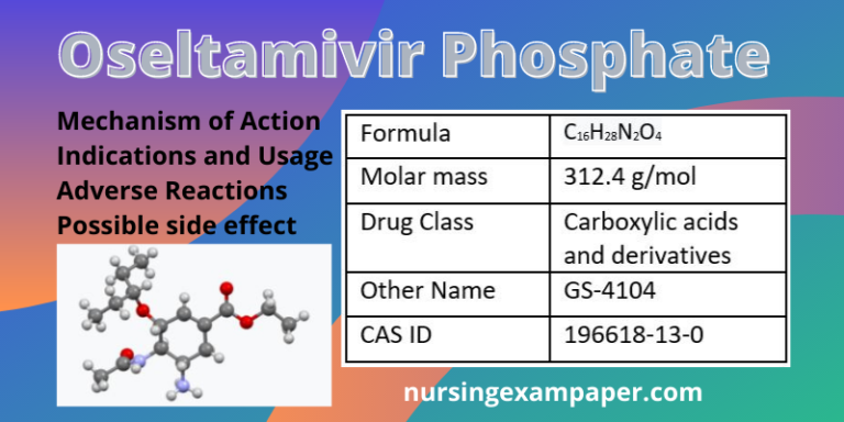 Oseltamivir Phosphate Uses, dose, mechanism and effects