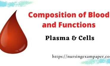 Composition of Blood and Functions