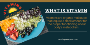 List of Vitamins & It’s Main Functions, supplements, Sources, and Daily Requirement