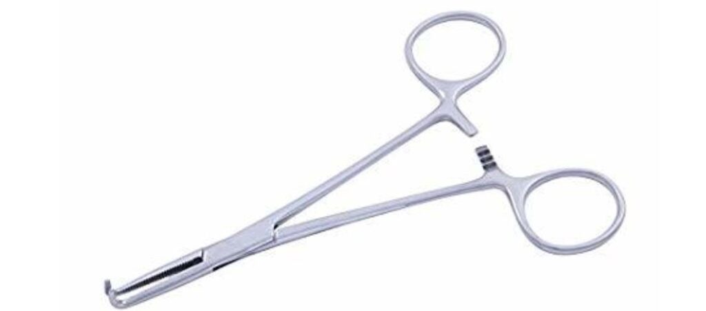 Right Angle Forceps, mixter.