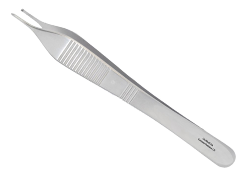 Adson pickup forceps or Dura forceps