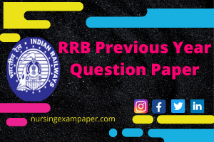 Railway staff nurse question paper 2019