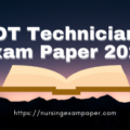 OT technician exam paper 2021