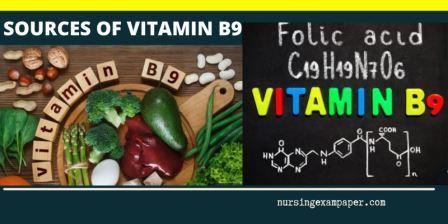 Vitamin B9 functions Food Sources of folic acid & Deficiency Diseases