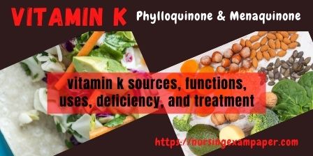 Vitamin k Deficiency Sources (Rich foods) functions