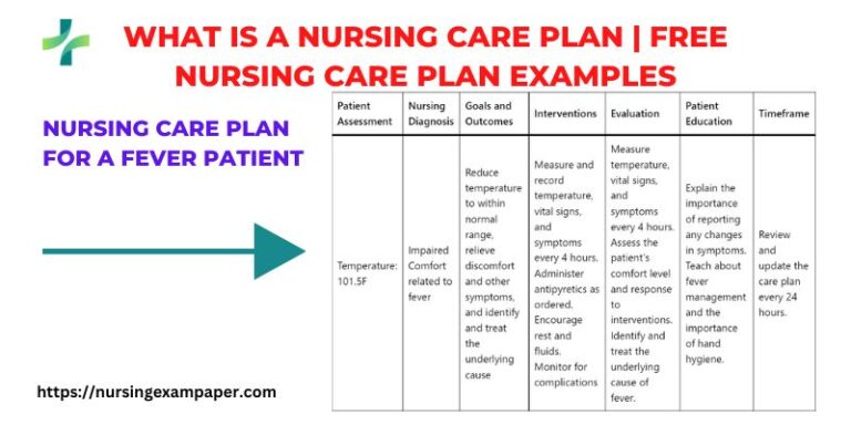 What is a nursing care plan | free nursing care plan examples